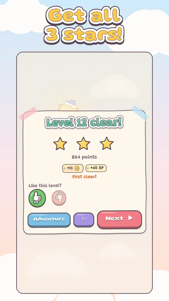 Get all 3 stars